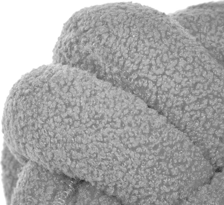 Produktbild Beliani Boucle Knoten Kissen Grau 19 x 19 cm MALNI (19 x 19 cm)