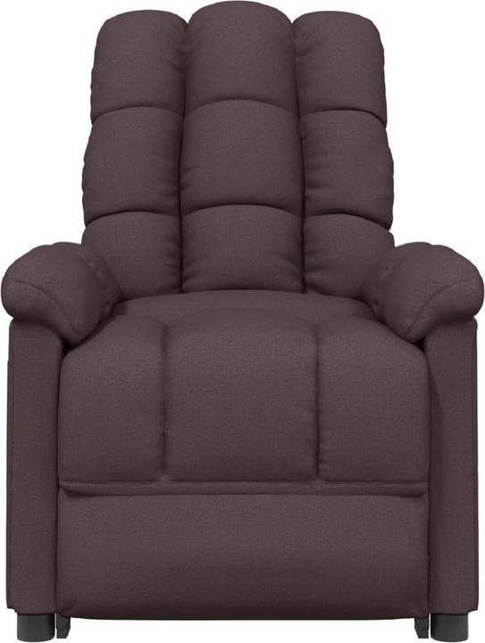 Actual product image VidaXL Massage armchair TV armchair Relax armchair Recliner dark brown fabric