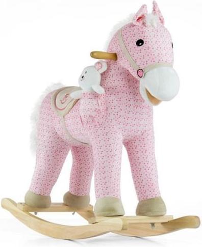 Mally Schaukelpferd Pony rosa