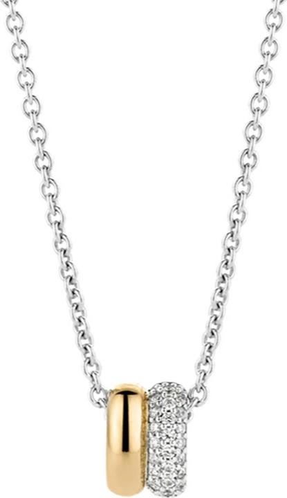 Image du produit Ti Sento Milano Chaîne avec pendentif et zirconium plaqué or bicolore 3883ZY/42 (Argent sterling 925, 48 cm)