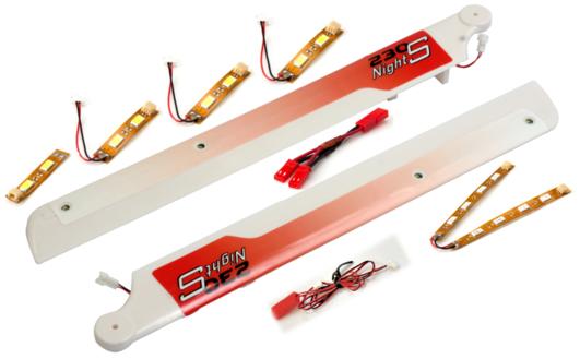 Actual product image E-Flite Blade complete set lighting kit upgrade: Night 230 S