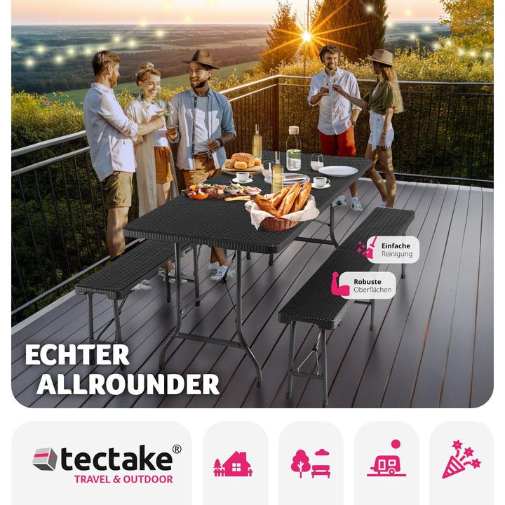 Image du produit tectake Ensemble de table de camping
