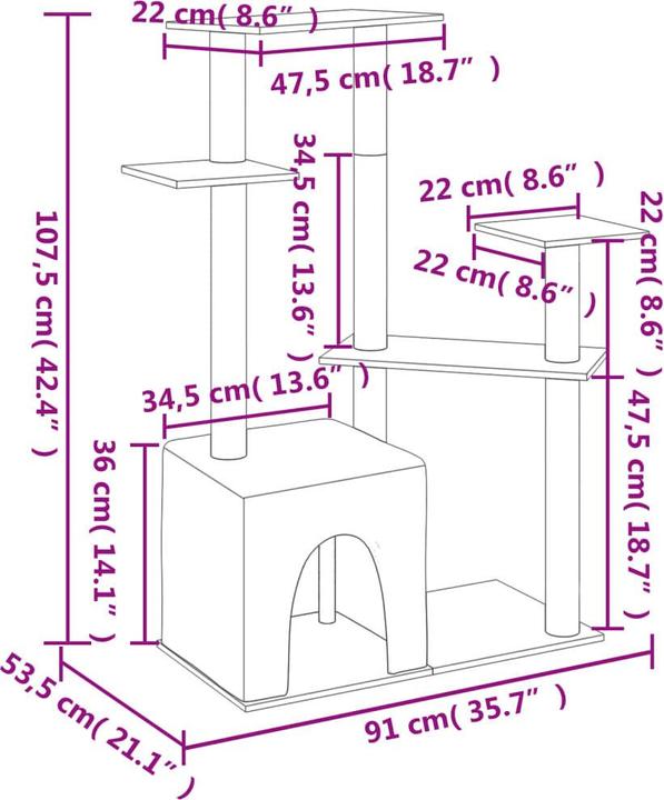 Immagine prodotto VidaXL Jarg (107.50 cm, Crema)