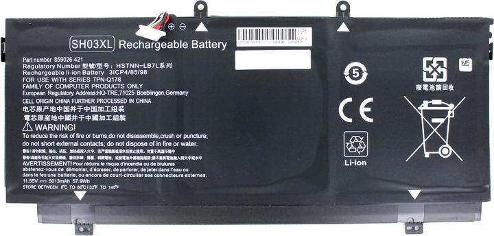 AGI Akku kompatibel mit HP 901345-855 - Akku - 4.900 mAh (1 Zellen, 4900 mAh)