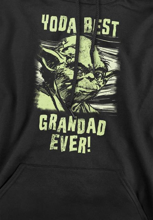 Actual product image Star Wars Mens Yoda Best Grandad Comic Hoodie (XXL)
