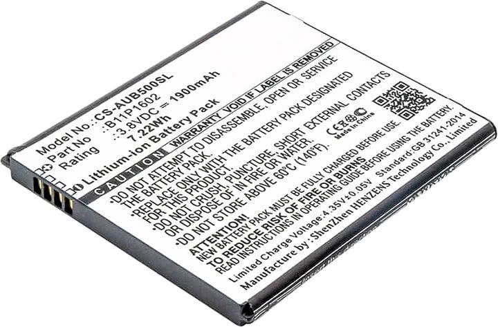 Actual product image AGI 117423 - Battery - Asus - B11P1602 - Black - Lithium-Ion (Li-Ion) - 1900 mAh