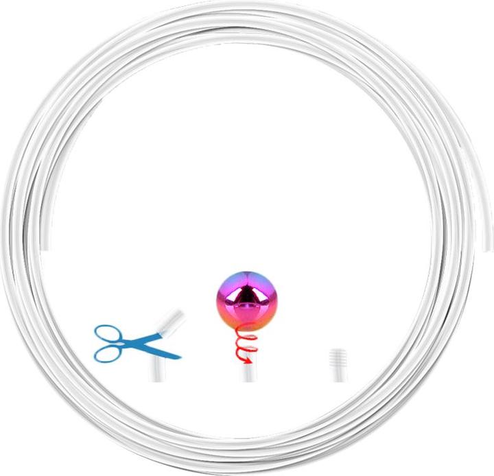 Produktbild Star Piercing Micro Barbell-Stab transparent ab Rolle (Bioflex, ohne Messing)