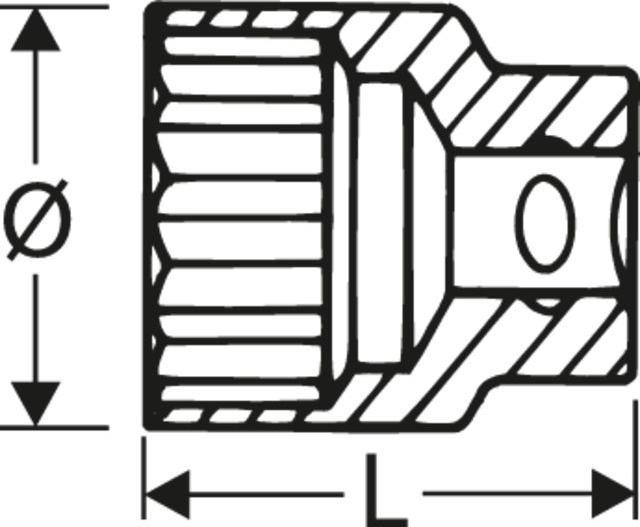 Actual product image Stahlwille External hexagon socket (16 mm)