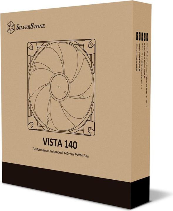 Produktbild Silverstone SST-VS140B - VISTA Performance enhanced 140mm PWM fan, black (140 mm, 1 x)