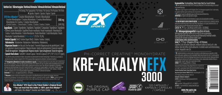 Actual product image EFX Kre-Alkalyn (120 Piece, Capsules, 57.50 g)