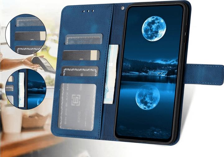 Actual product image Cover-Discount Galaxy A55 - Suede look case in vintage design (Samsung Galaxy A55)