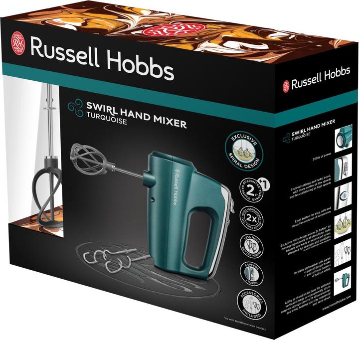 Image du produit Russell Hobbs SWIRL Handmixer Türkis (350 W)
