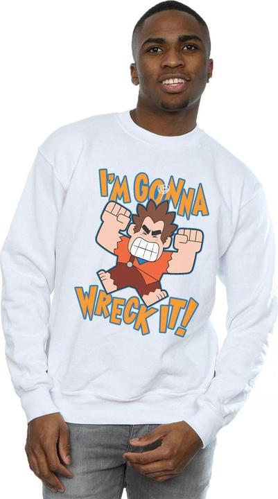 Actual product image Disney Mens Wreck It Ralph I'm Gonna Wreck It Sweatshirt (4XL)