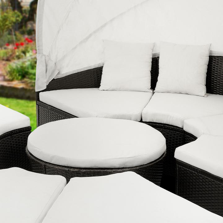 Actual product image Casaria Sun island couch in poly rattan