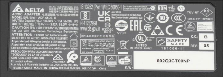Immagine prodotto Acer Ap.06501.026 (65 W)