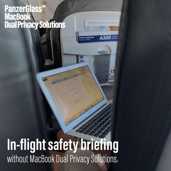 Produktbild PanzerGlass MacBook Pro Displayschutz + DualPrivacy magnetisch (15.40", 16 : 10)