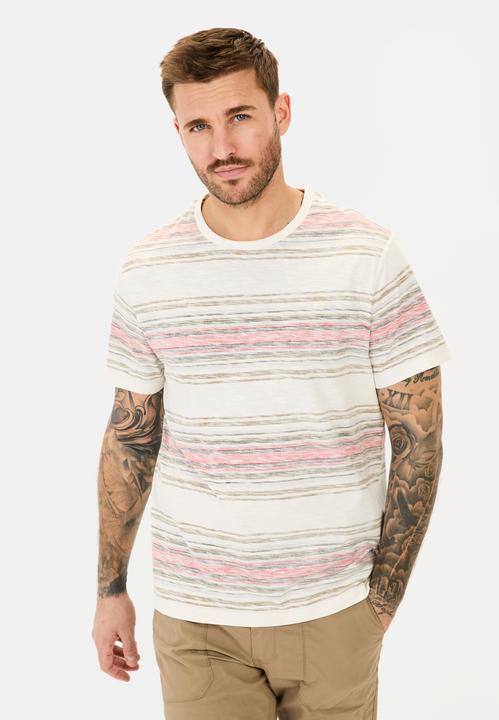 Image du produit Camel Active T-Shirt mit Streifenmuster aus Baumwolle (XL)