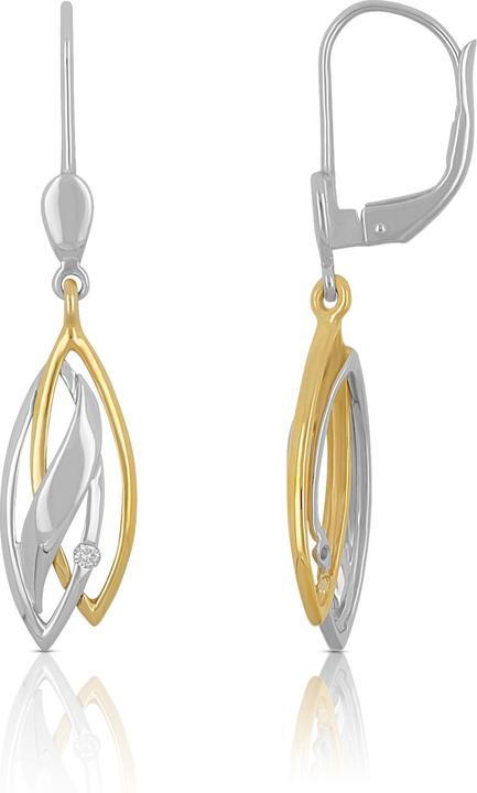 Actual product image Muau Earrings (750, White gold, 18K yellow gold)