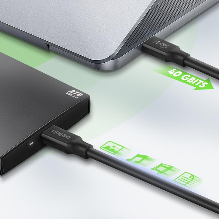 Produktbild Belkin USB C — USB C (0.80 m, USB 4.0)