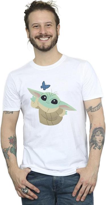 Image du produit Star Wars - T-shirt THE MANDALORIAN BUTTERFLY CATCHING - Homme (L)