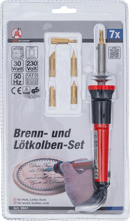 Image du produit BGS Fer à souder/braser avec accessoires 7 pièces