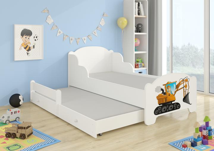 Produktbild ADRK Furniture Doppelbett mit Matratzen AMADIS II DIGGER 160x80 (160 x 80 cm)