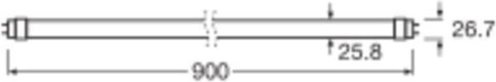 Image du produit Osram SubstiTube (G13, 9.70 W, 1700 lm, 1 x, C)