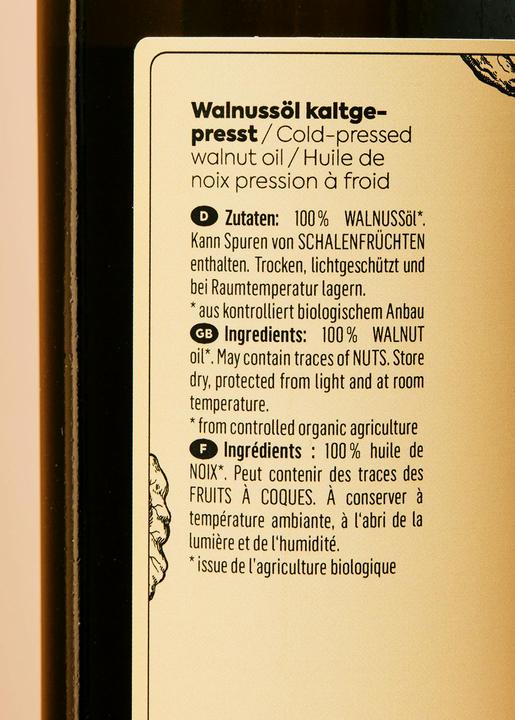 Produktbild KoRo Bio Walnussöl kaltgepresst (500 ml)