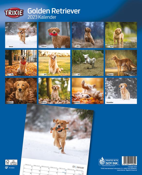 Produktbild Trixie Baby Kalender Golden Retriever