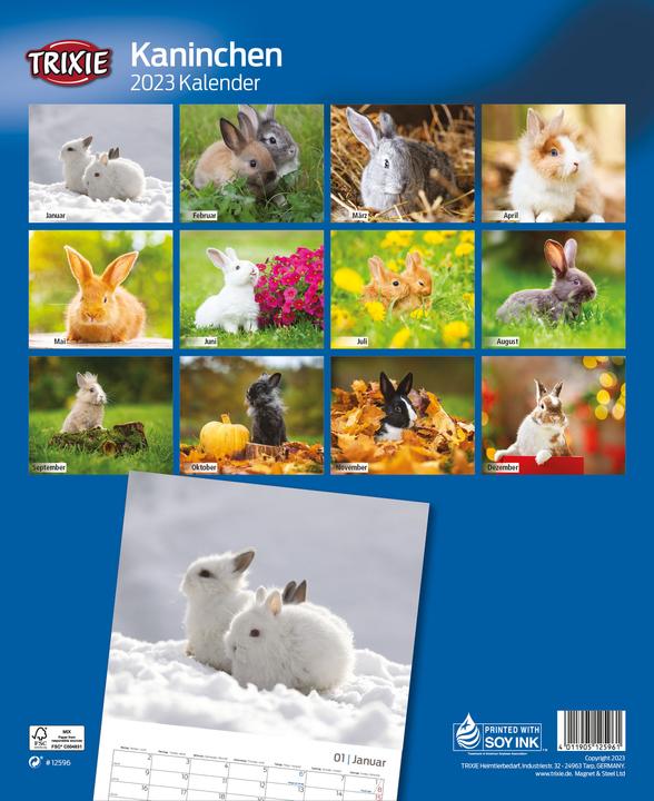 Actual product image Trixie Baby Calendar rabbits