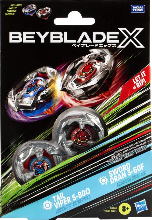 Produktbild Hasbro X Tail Viper 5-80O & Sword Dran 3-60F