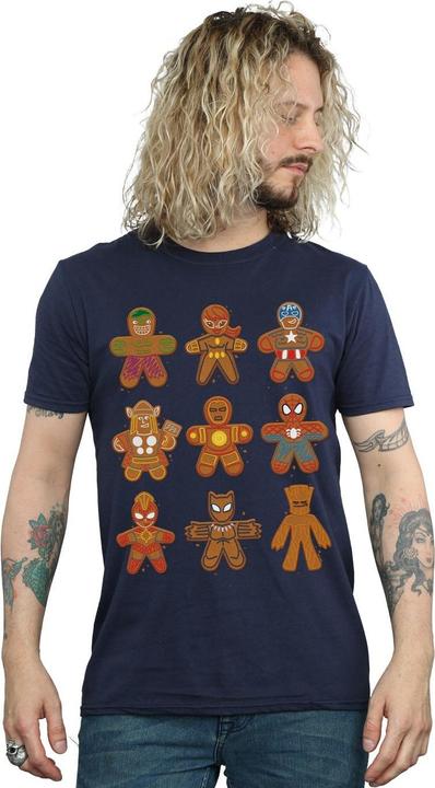 Immagine prodotto Avengers Christmas Gingerbread Maglietta Uomo (L)