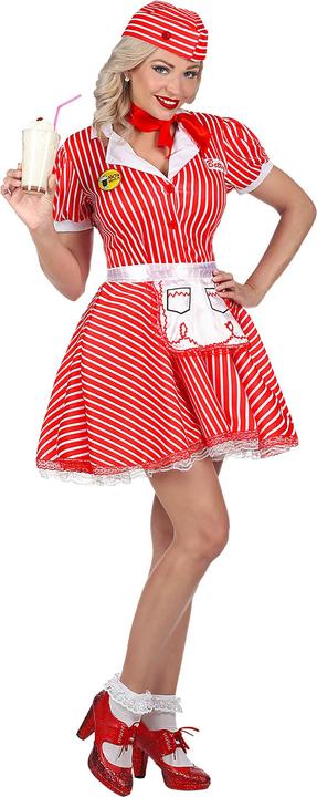 Produktbild Widmann KELLNERIN 50er JAHRE (Kleid mit Petticoat, Schürze, Pin, Halstuch, Haube), M (M)