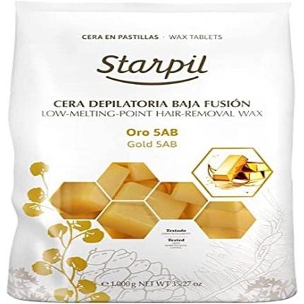 Starpil Streifenloses Gold-Hartwachs mit Titandioxid-Tabletten 1kg