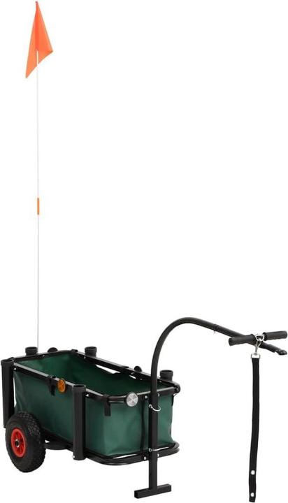 Produktbild VidaXL Angelwagen mit Tasche Schwarz Stahl