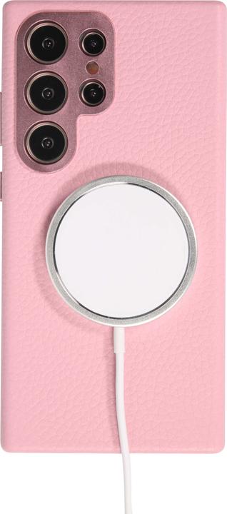 Actual product image PhoneLook Coque Cuir de veau luxe grainé intégral avec boutons métalliques et MagSafe (Samsung Galaxy S24 Ultra)