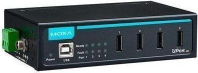 Produktbild Moxa UPORT 404-T W/O ADAPTER - 4-Port Industrie-USB-Hub, ohne Adapter, -40 bis 85C Betriebstemperatur (4 Ports)