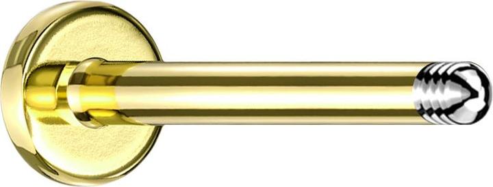 Produktbild Star Piercing Labret-Stab vergoldet (ohne Messing, Chirurgenstahl 316L)