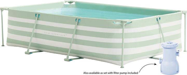 Actual product image Swim Essentials luxury pool with green stripes (300 x 200 x 75 cm)