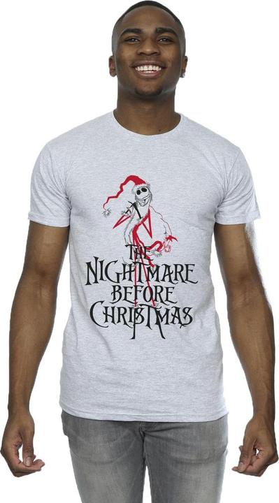 Actual product image Disney Mens The Nightmare Before Christmas Santa T-Shirt (S)