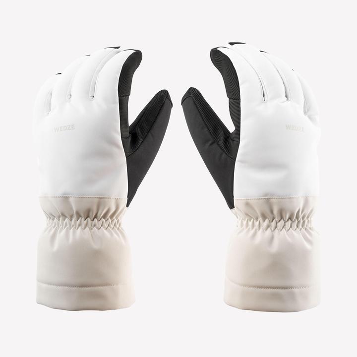 Produktbild Wedze Skihandschuhe Erwachsene warm - 500 weiss (L)