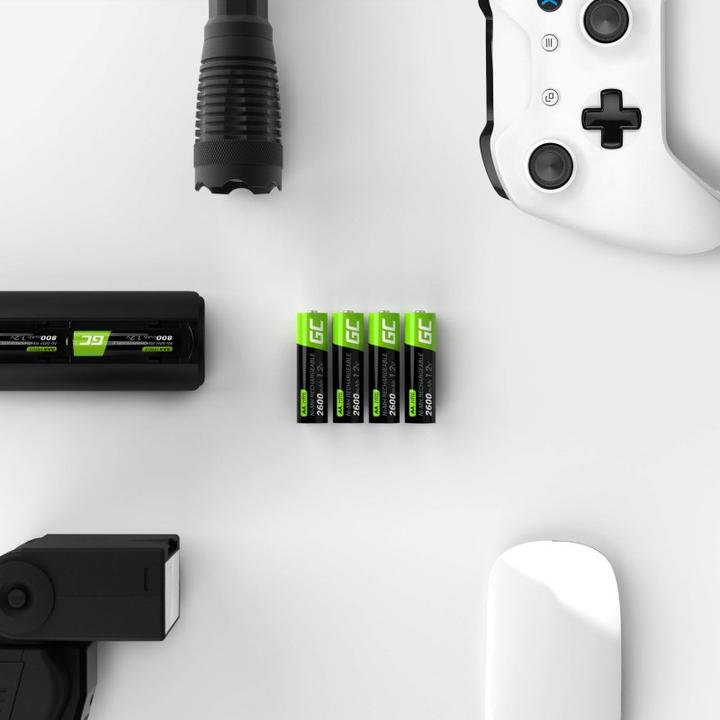 Productafbeelding GreenCell Oplaadbare batterij - 1,2 V (4 Pcs., AA, 2600 mAh)