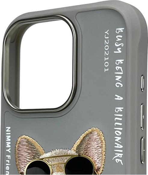 Immagine prodotto Uniq Nimmy case iPhone 16 Pro 6.3" gray Glasses Cool Dog (Apple iPhone 16 Pro)