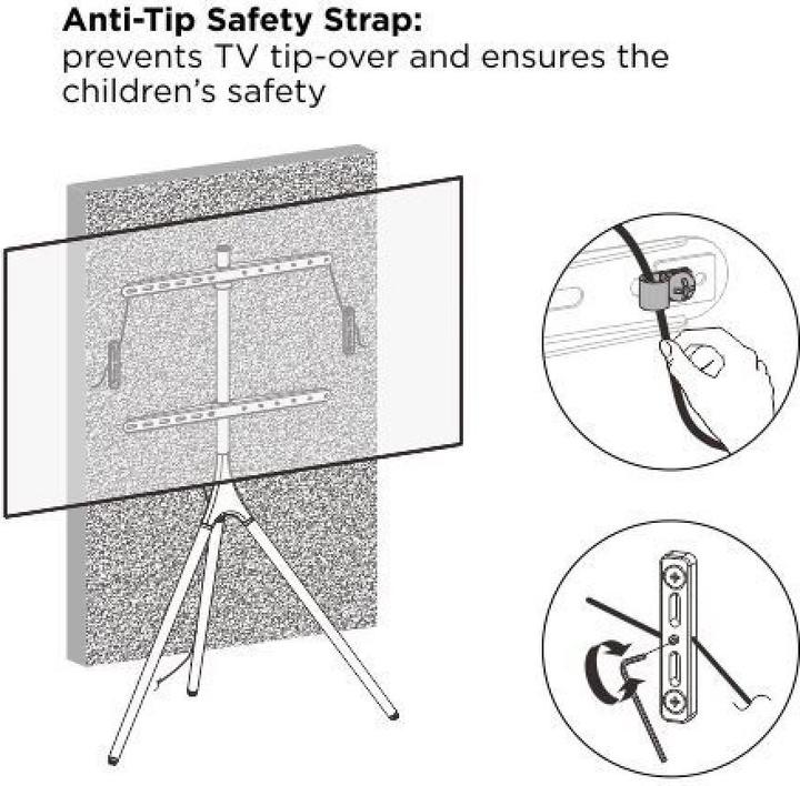 Image du produit Techly 105209 Support trépied universel fixe pour TV-LCD (65", 32 kg)