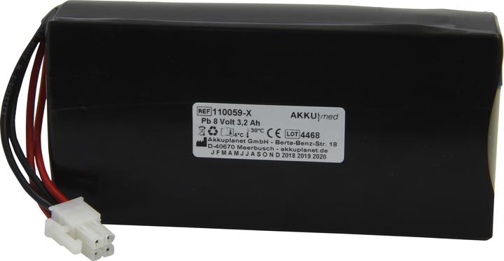 Produktbild AccuCell Blei Akku passend für Datex Ohmeda Braun PulsoxiMeter 3800/ 3900 CE Konform