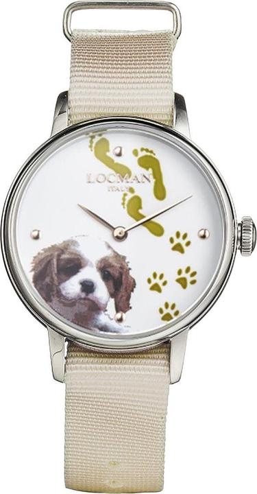 Produktbild Locman Italy Damenuhr 1960 Fantasy Dog Ref. F253A08S-00WHCA2NJ (Analoguhr, 32 mm)