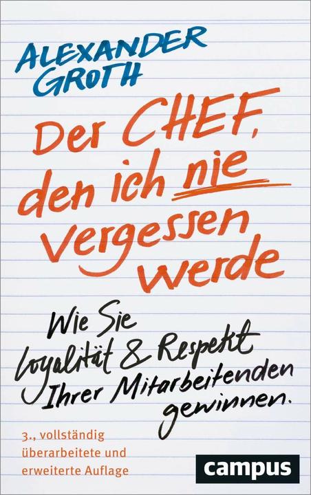 Image du produit Der Chef, den ich nie vergessen werde (Allemand, Alexander Groth, 2023)