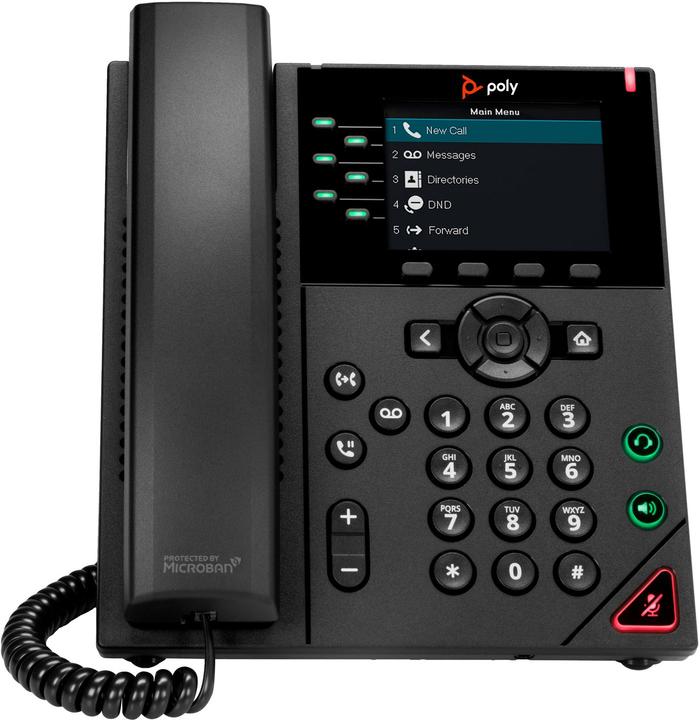 Produktbild Poly VVX 350 6-LINE BIZ-IP-PHONE DUAL 10/100/1000 ETHERNET-NO PSU
