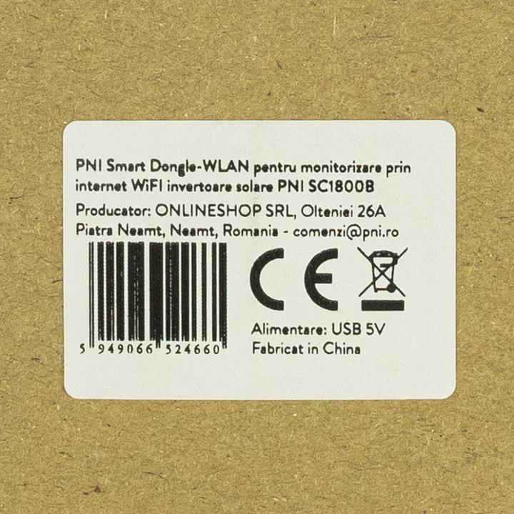 Produktbild PNI Smart Dongle-WLAN zur Internetüberwachung WiFI-Solarwechselrichter SC1800B Baujahr 2022 (Solarstecker)