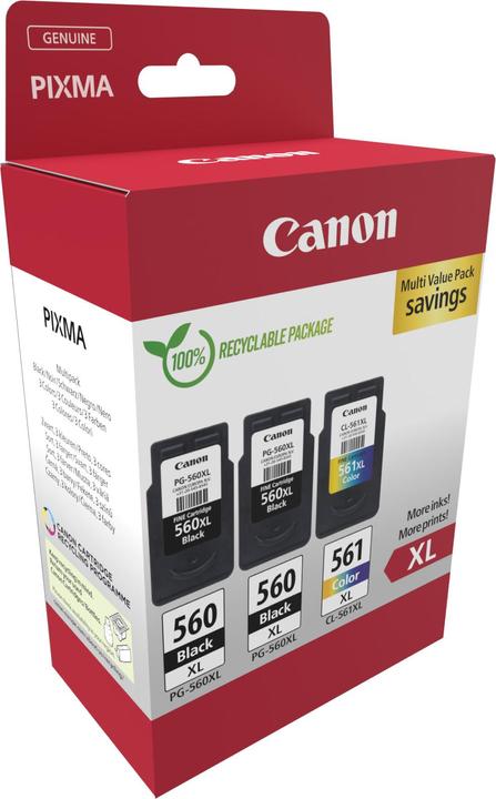 Actual product image Canon PG-560XLx2/CL-561XL Ink Cartridge (M, FC, C, Y)